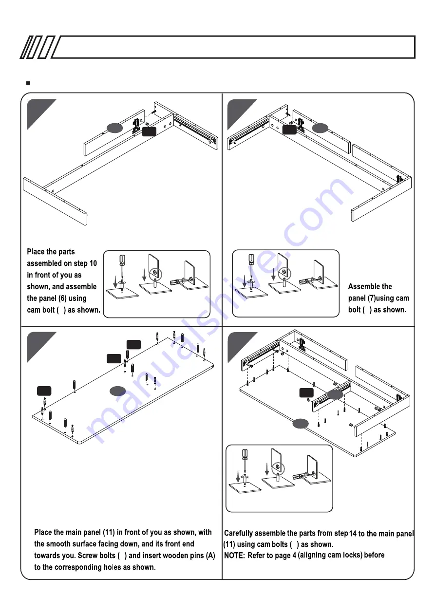 Instant Desks IDA-1462 Assembly Instructions Manual Download Page 9