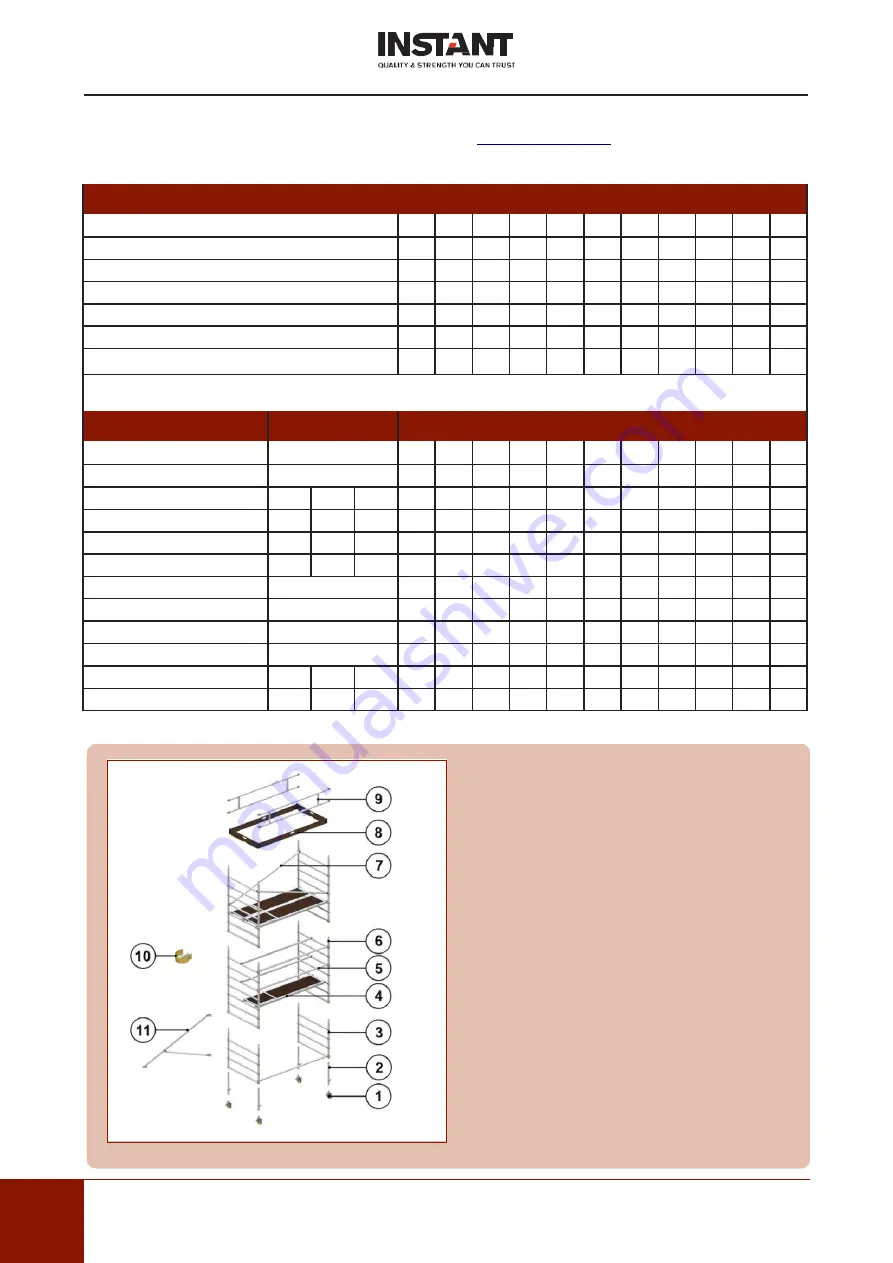 Instant Upright Span 300 Series Instruction Manual Download Page 24