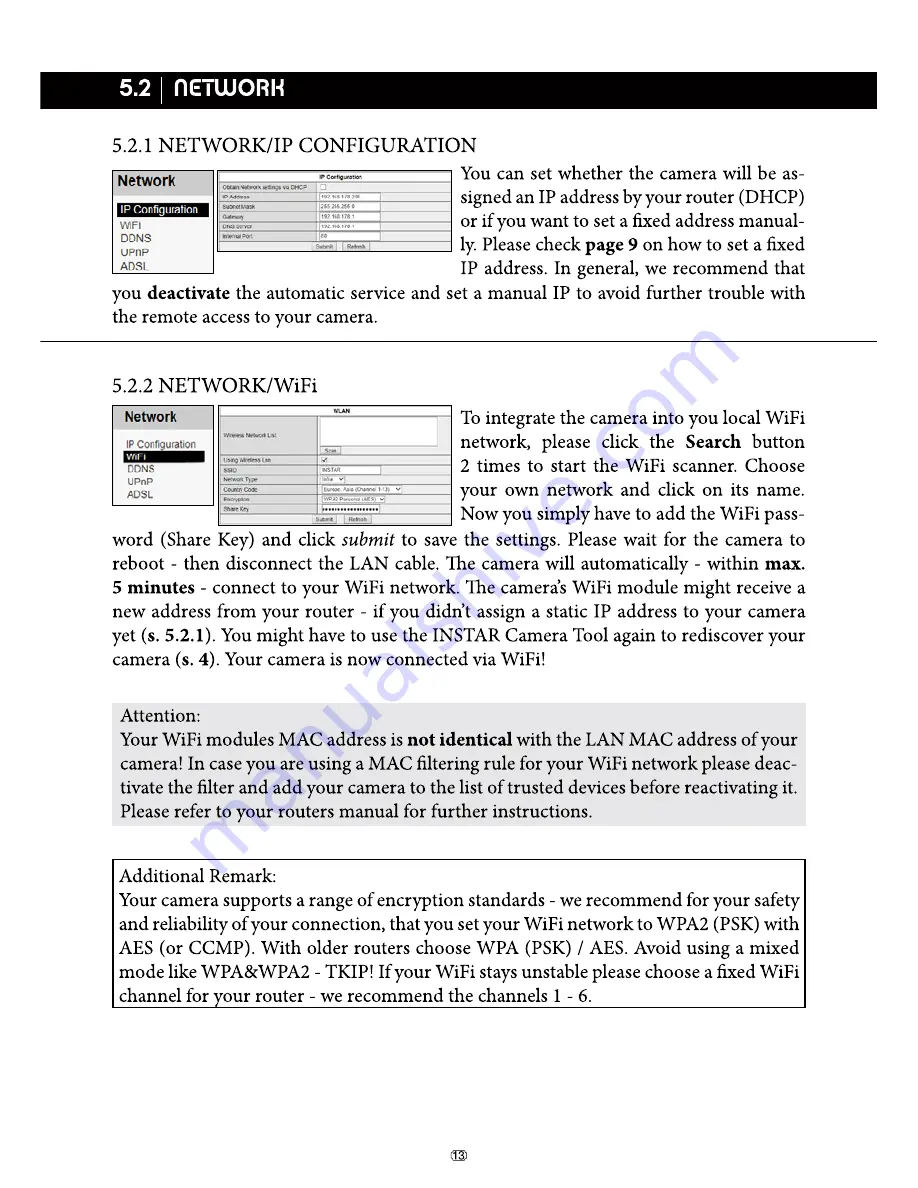 Instar IN-4009 Quick Installation Manual Download Page 15