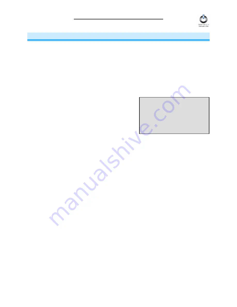 INSTEON SwitchLinc 2476DH User Manual Download Page 22