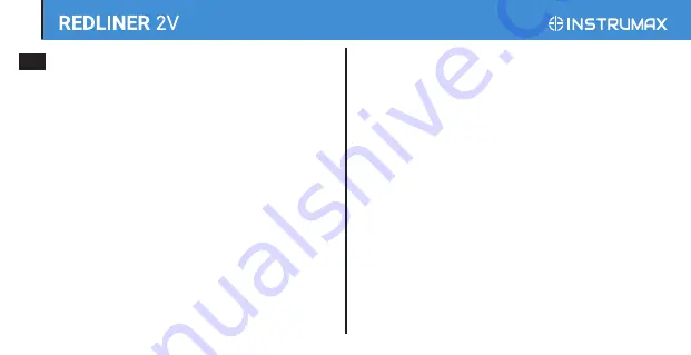 Instrumax REDLINER 2V Operating Manual Download Page 18