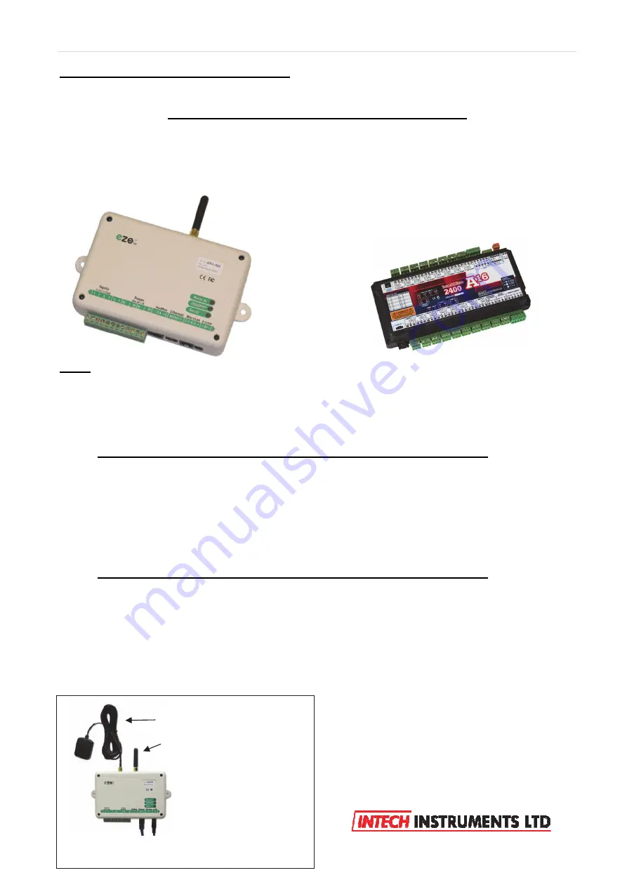 Intech Instruments Ezeio Manual Download Page 1