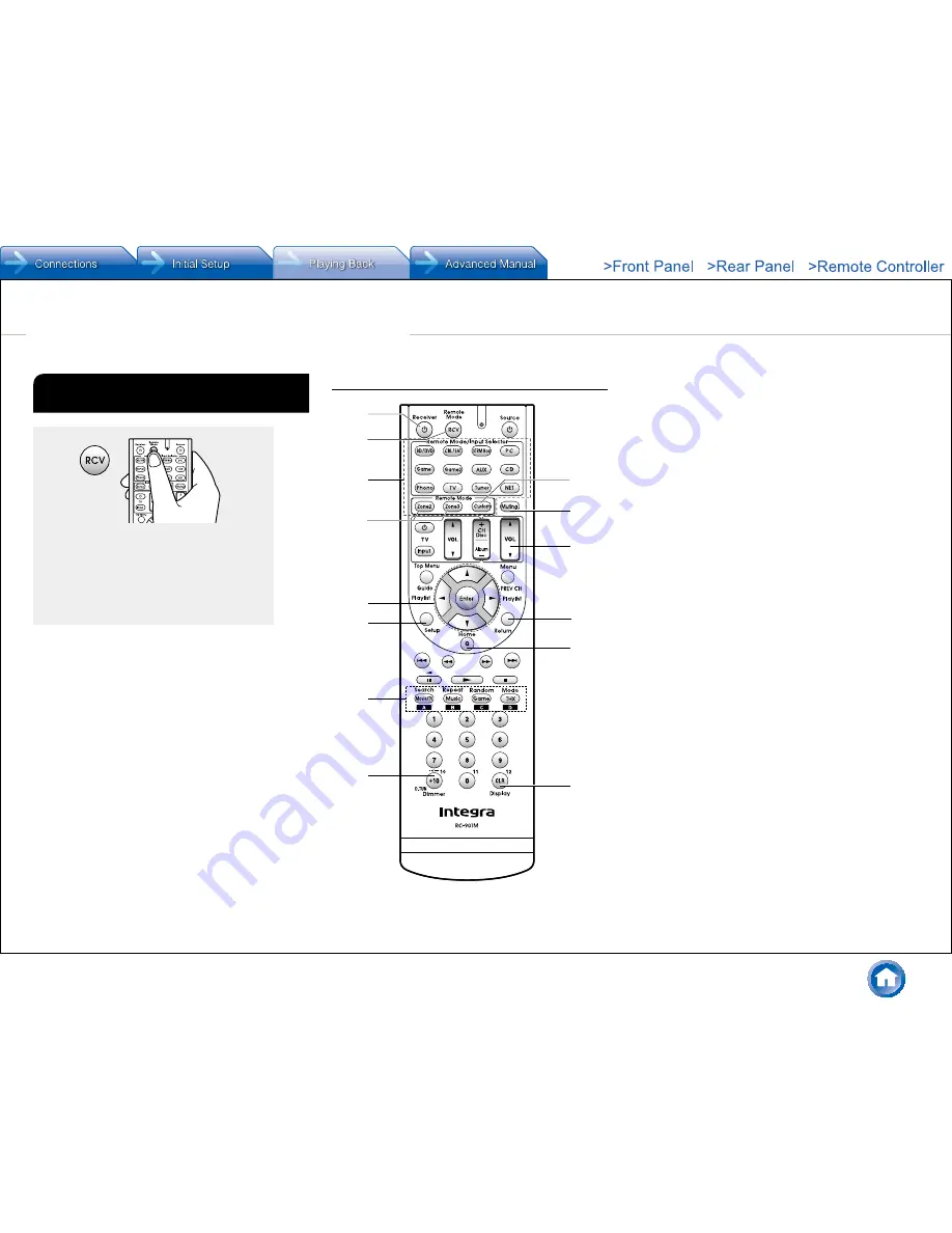 Integra DHC-60.7 Basic Manual Download Page 16