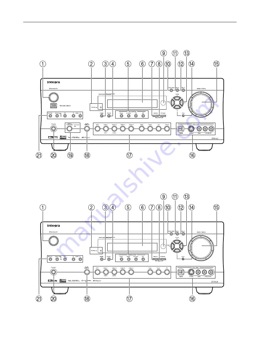 Integra DTR-5.4 Instructional Manual Download Page 8