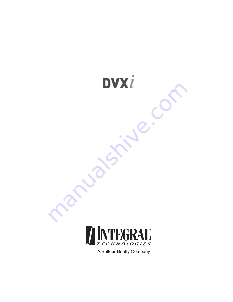 Integral DVXi TBS4 User Manual Download Page 132