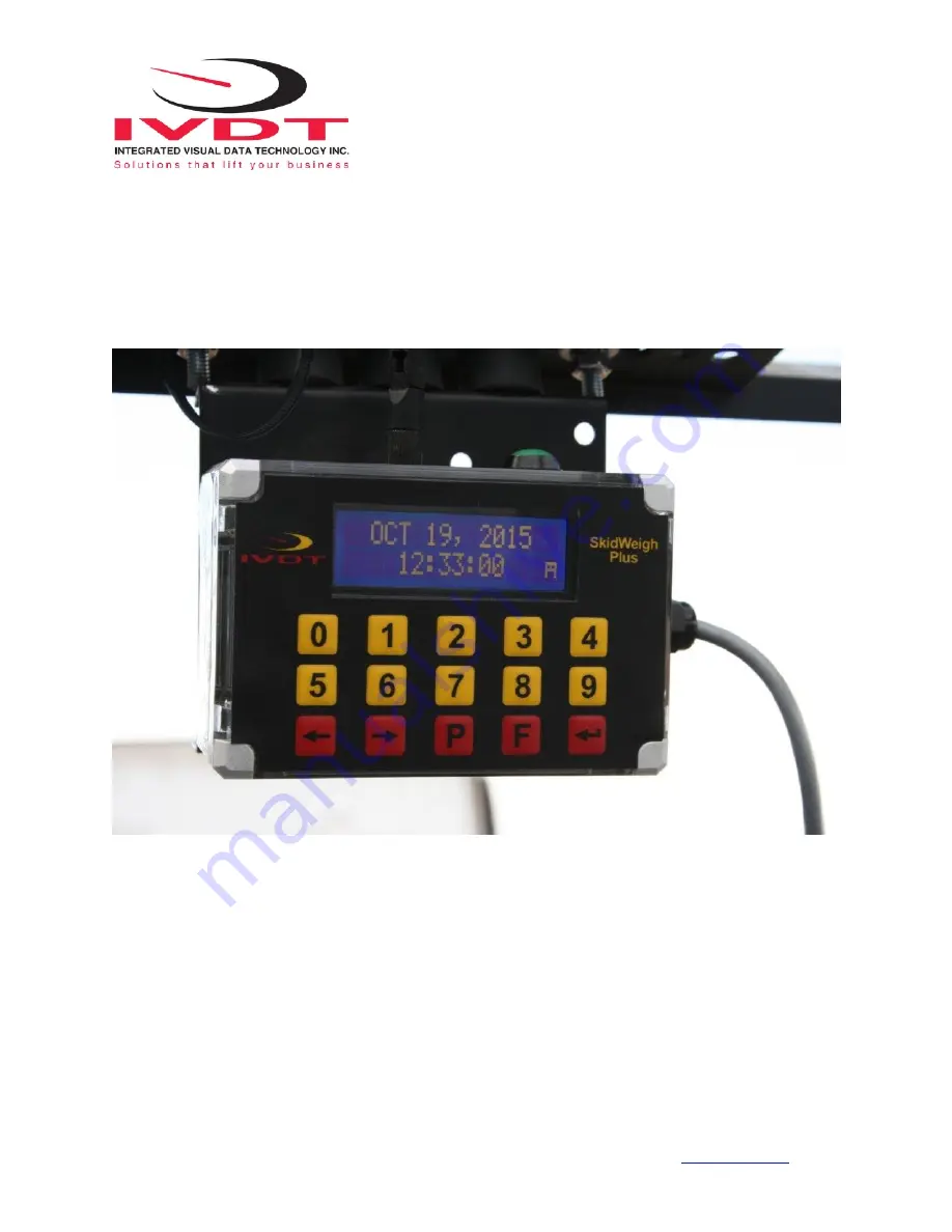 Integrated Visual Data Technology Inc. ED3-AT SkidWeigh Plus Series Installation & Calibration Manual Download Page 1