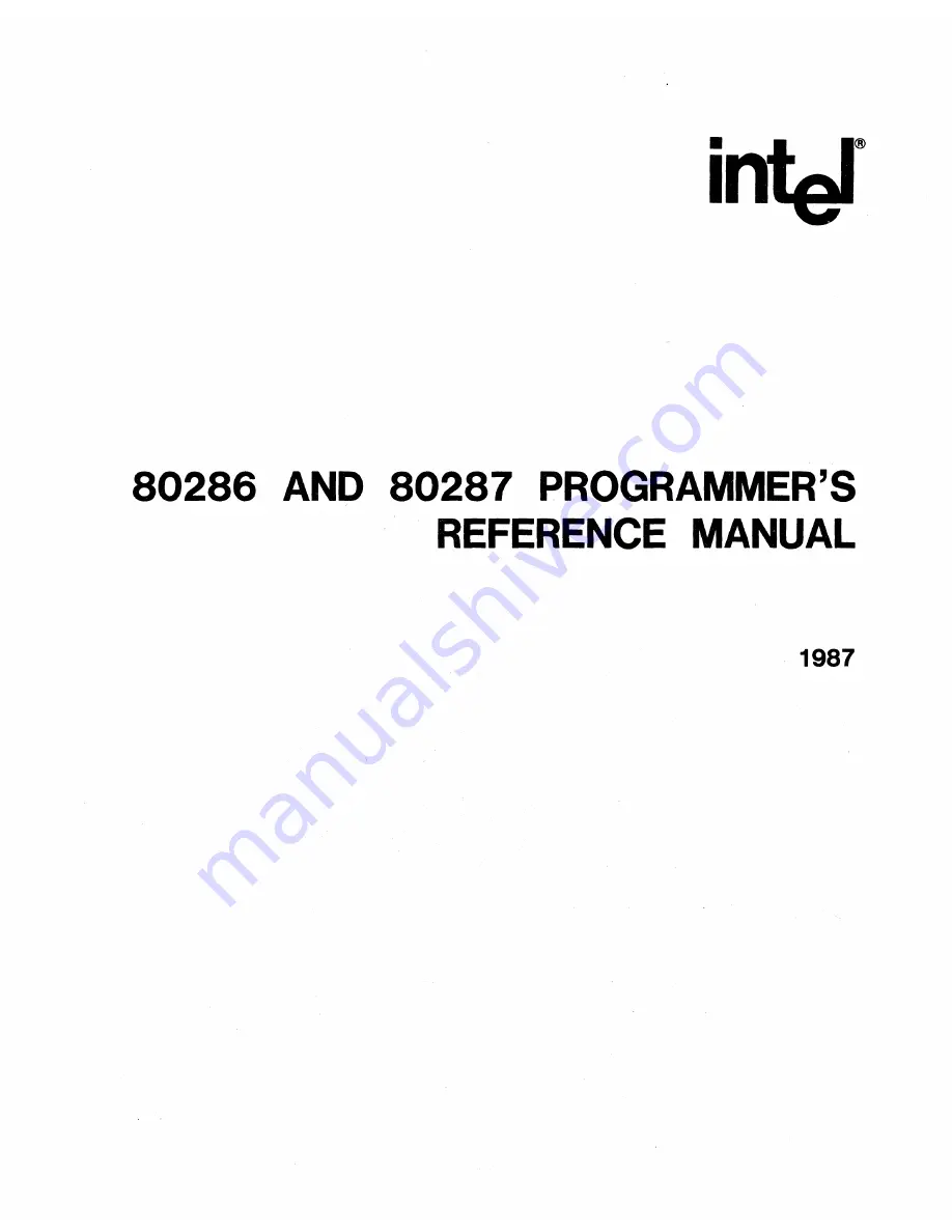 Intel 80286 Скачать руководство пользователя страница 5