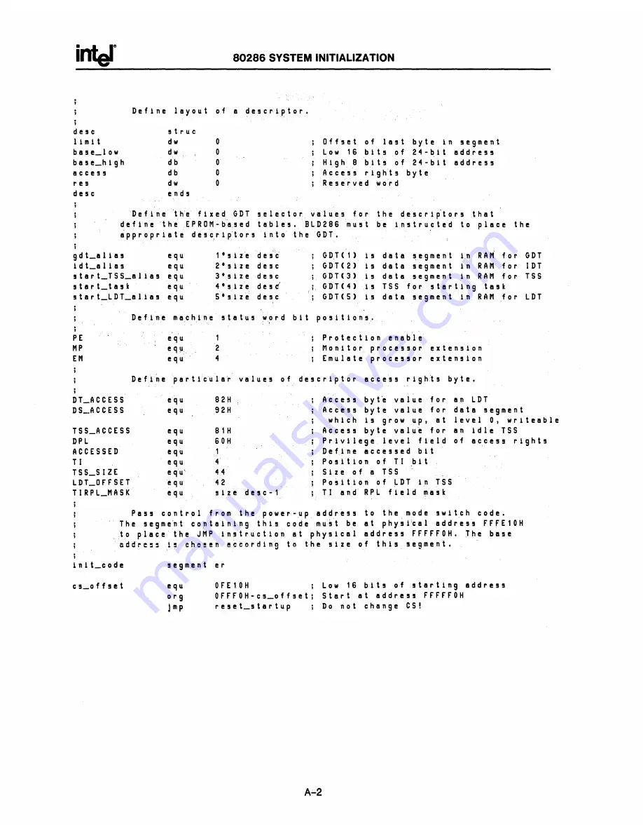 Intel 80286 Скачать руководство пользователя страница 200