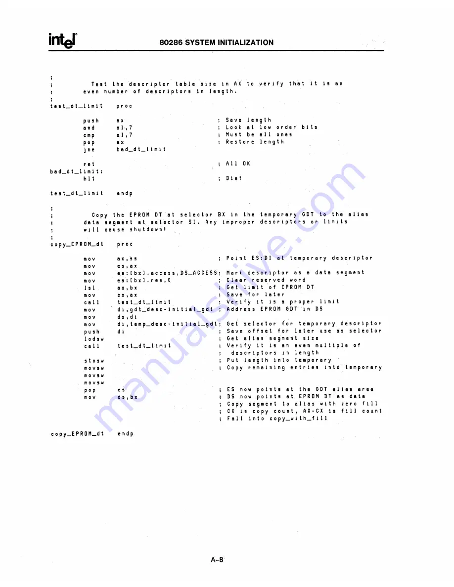 Intel 80286 Скачать руководство пользователя страница 206