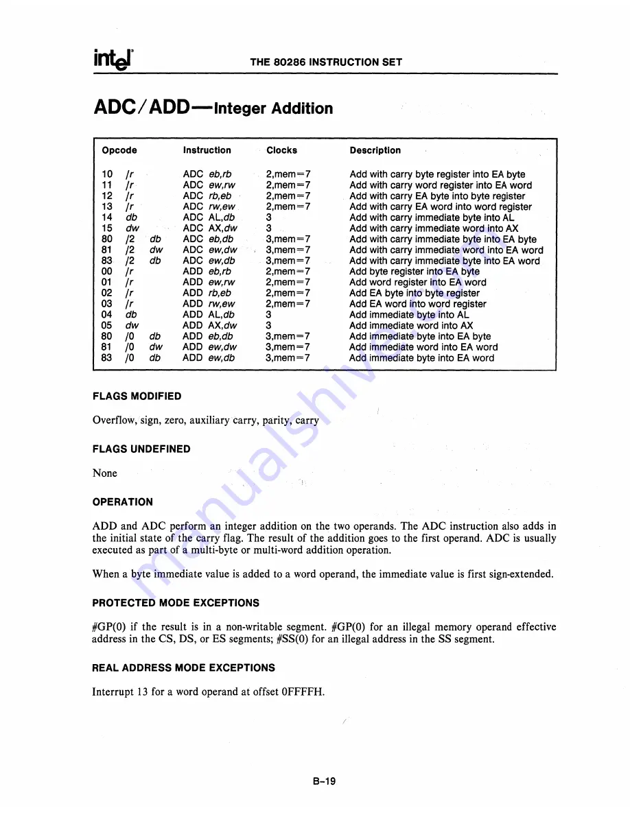 Intel 80286 Скачать руководство пользователя страница 229