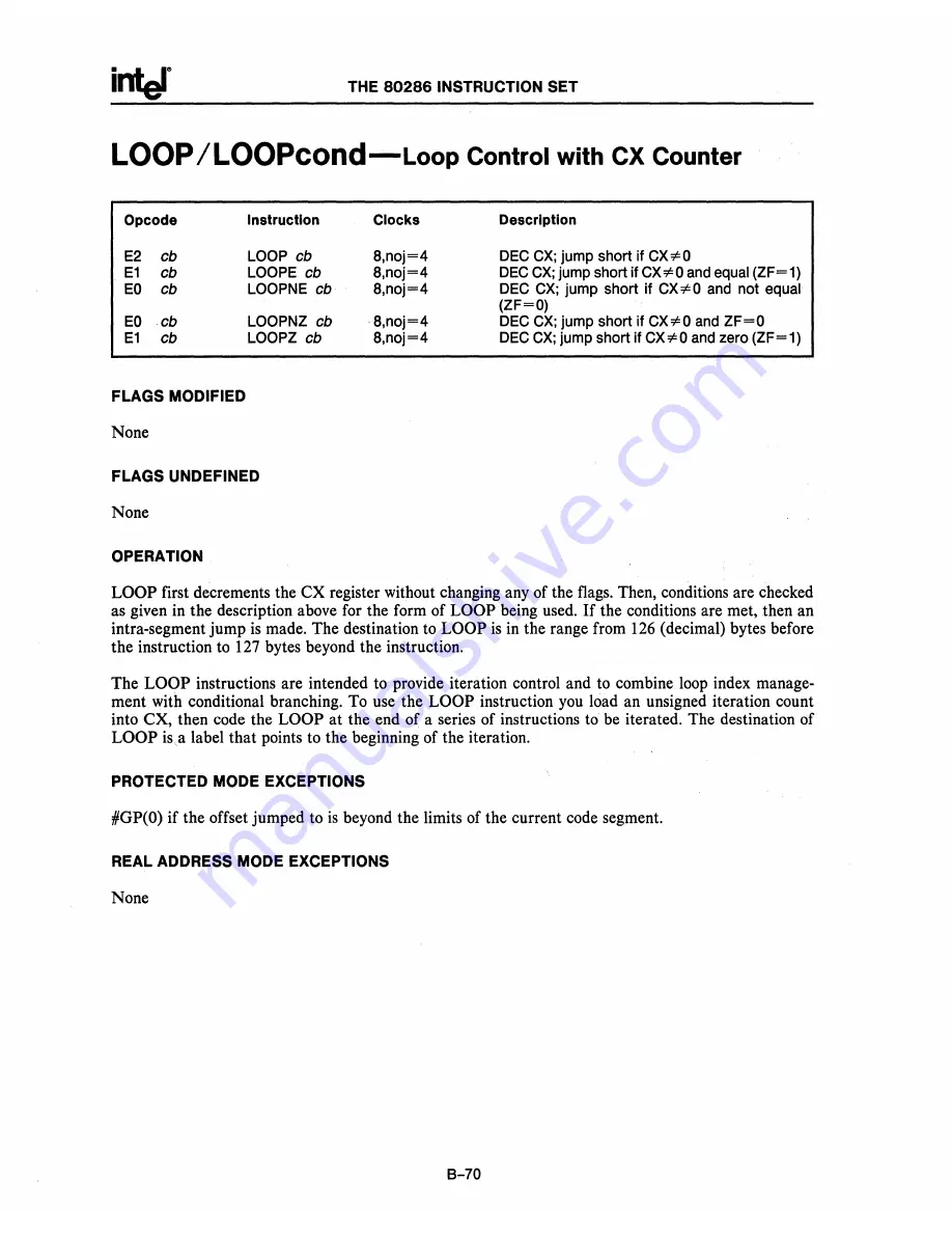 Intel 80286 Скачать руководство пользователя страница 280