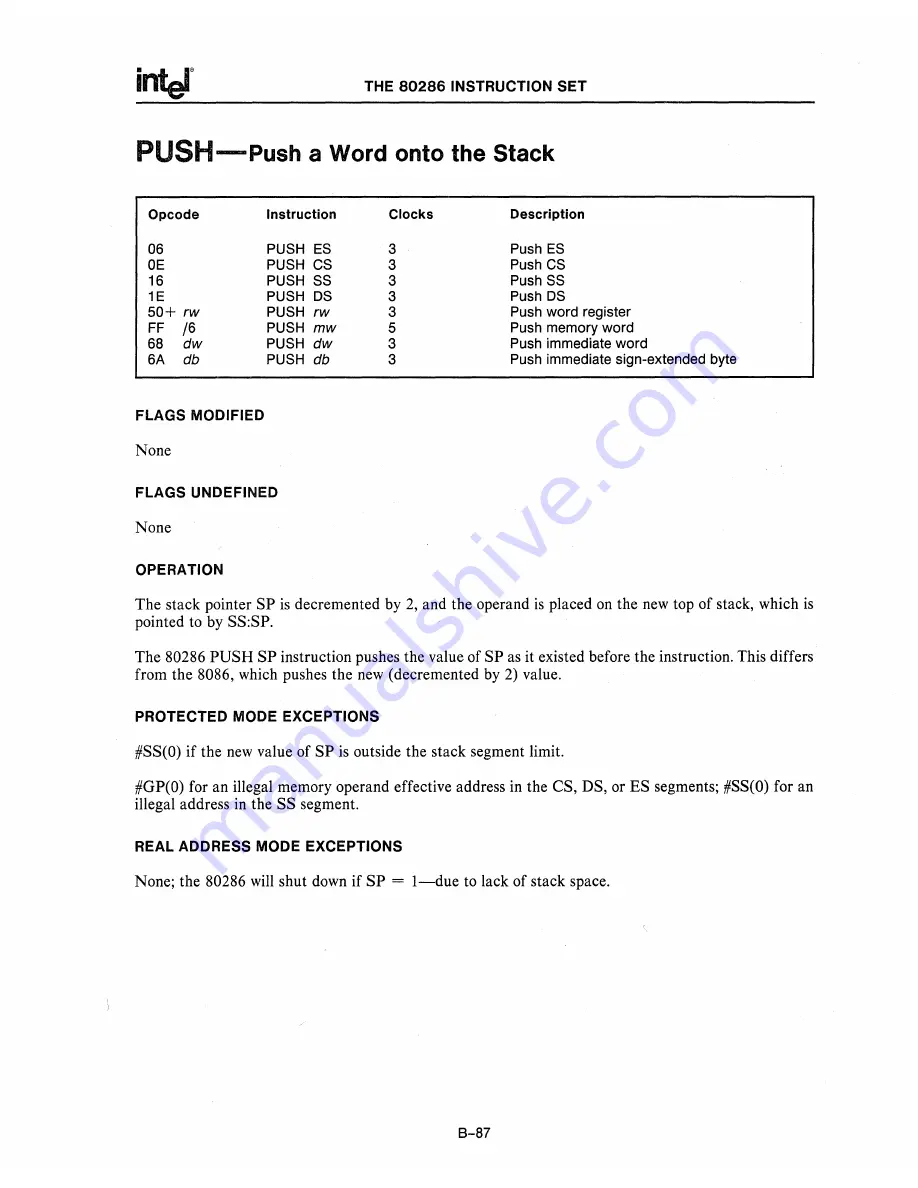 Intel 80286 Скачать руководство пользователя страница 297