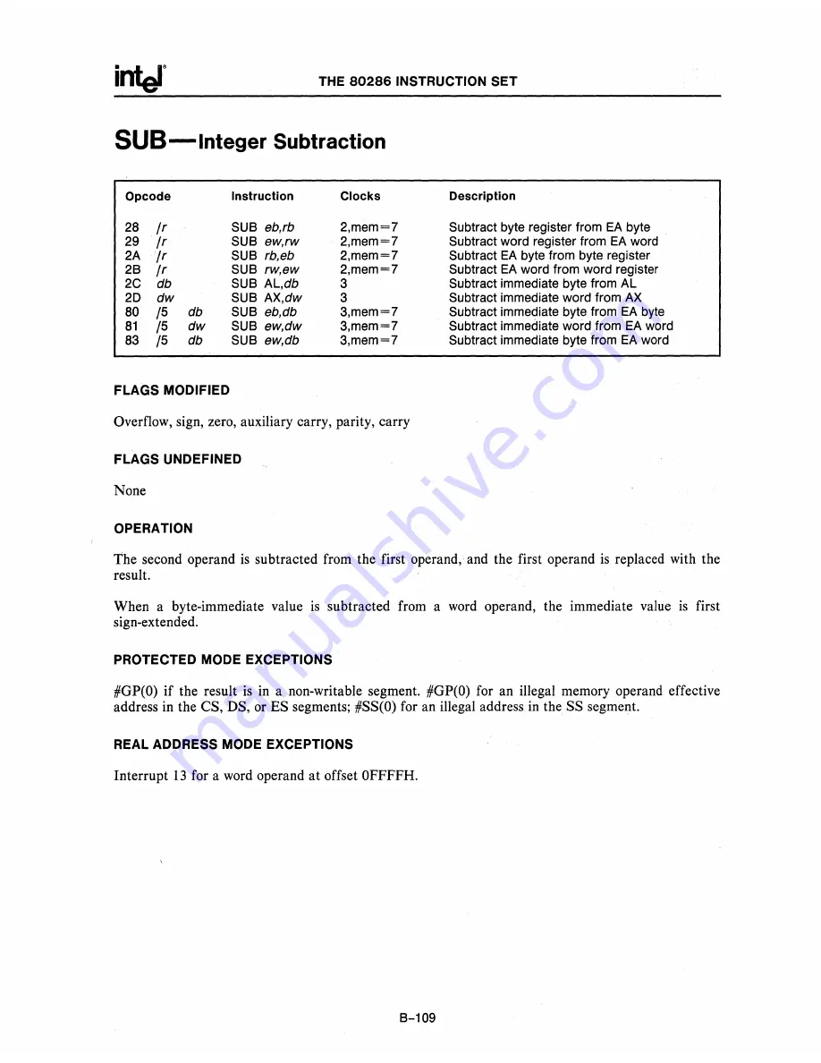 Intel 80286 Скачать руководство пользователя страница 319