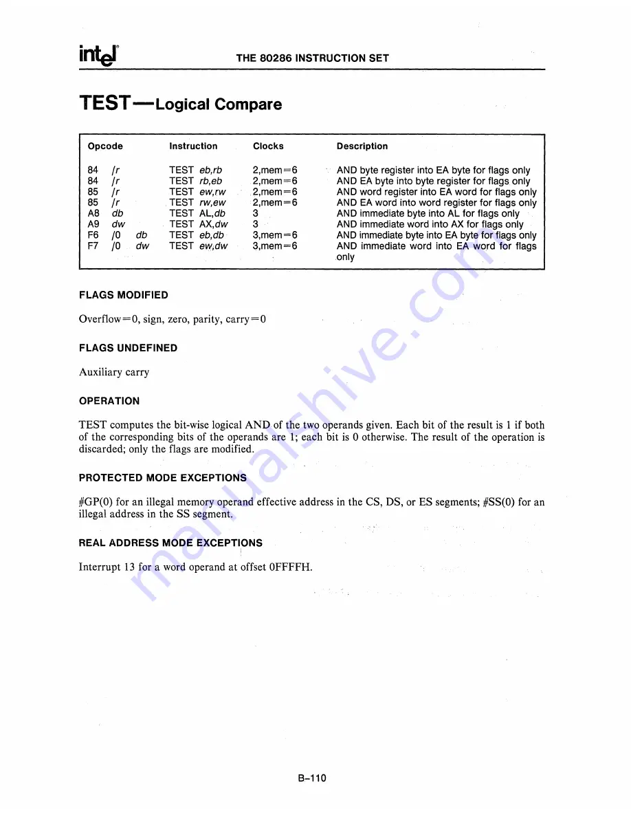 Intel 80286 Скачать руководство пользователя страница 320