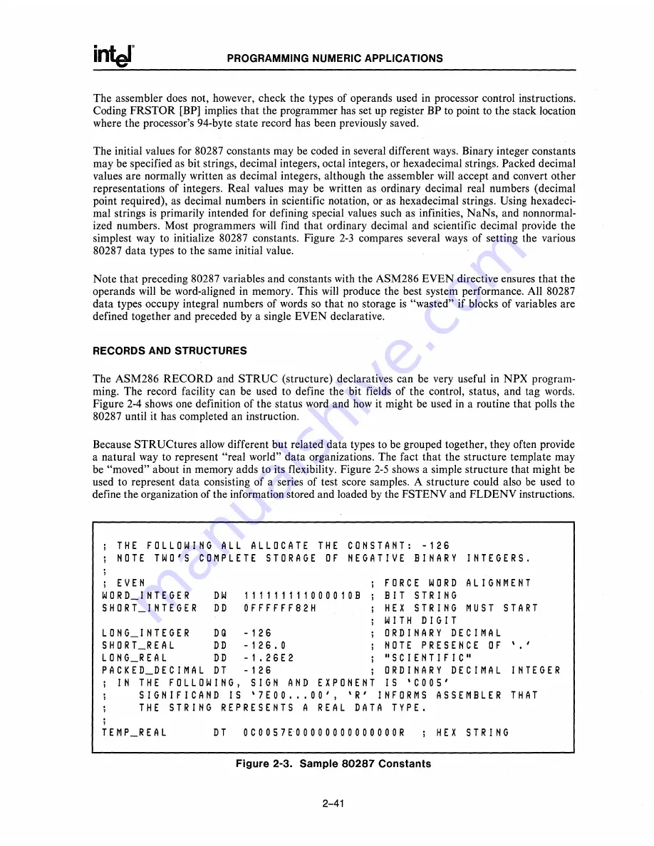 Intel 80286 Скачать руководство пользователя страница 433