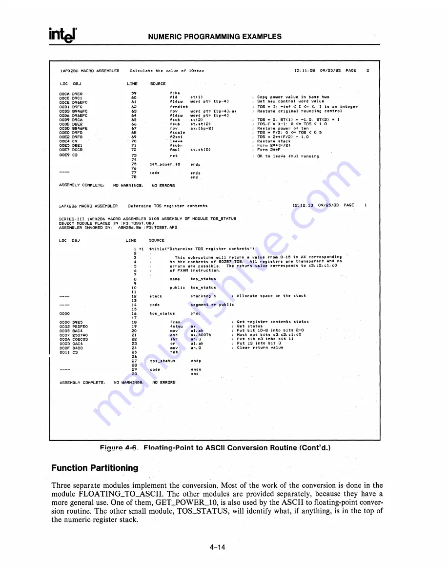 Intel 80286 Скачать руководство пользователя страница 470