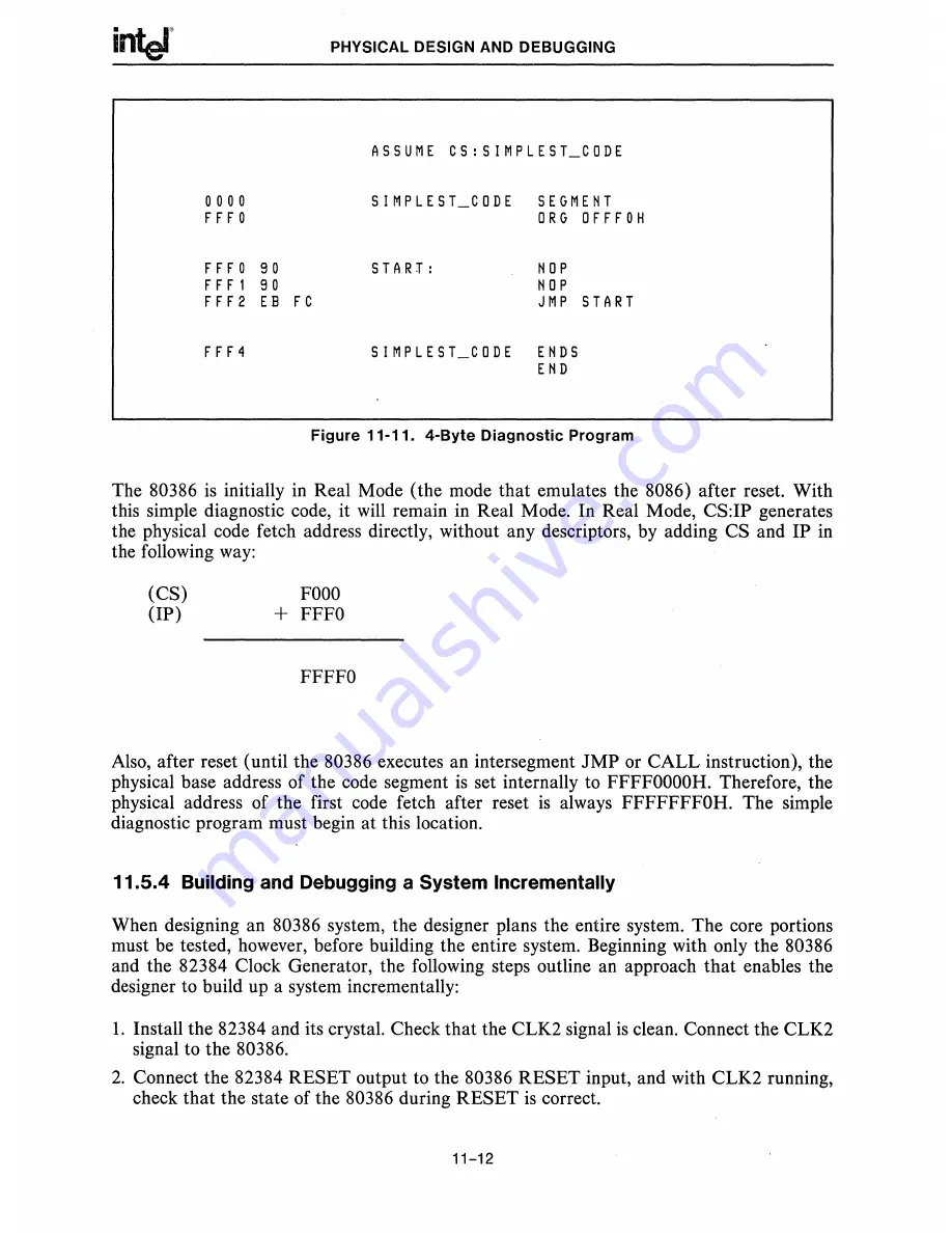 Intel 80386 Hardware Reference Manual Download Page 224