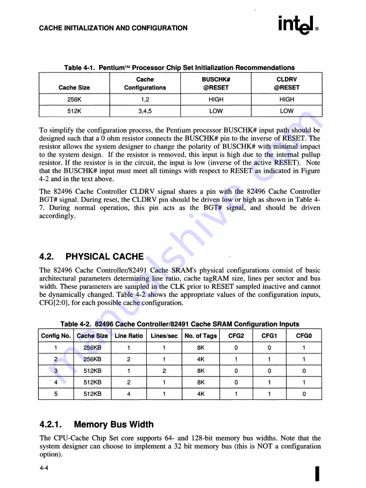 Intel 82491 CACHE SRAM User Manual Download Page 113