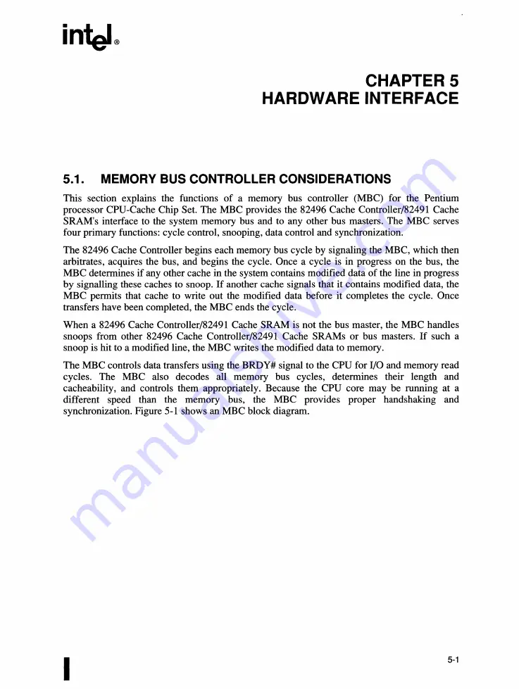 Intel 82491 CACHE SRAM Скачать руководство пользователя страница 126