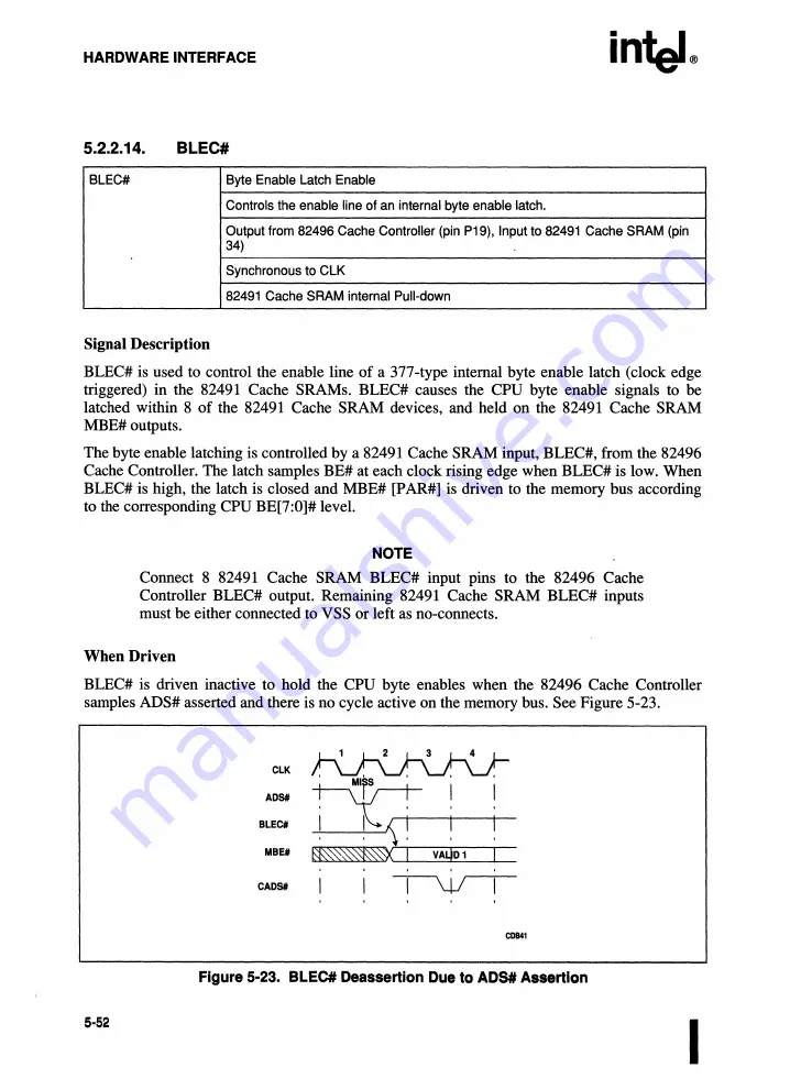 Intel 82491 CACHE SRAM User Manual Download Page 177