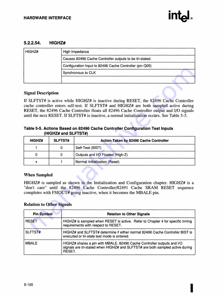 Intel 82491 CACHE SRAM User Manual Download Page 225