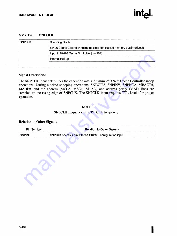 Intel 82491 CACHE SRAM Скачать руководство пользователя страница 319