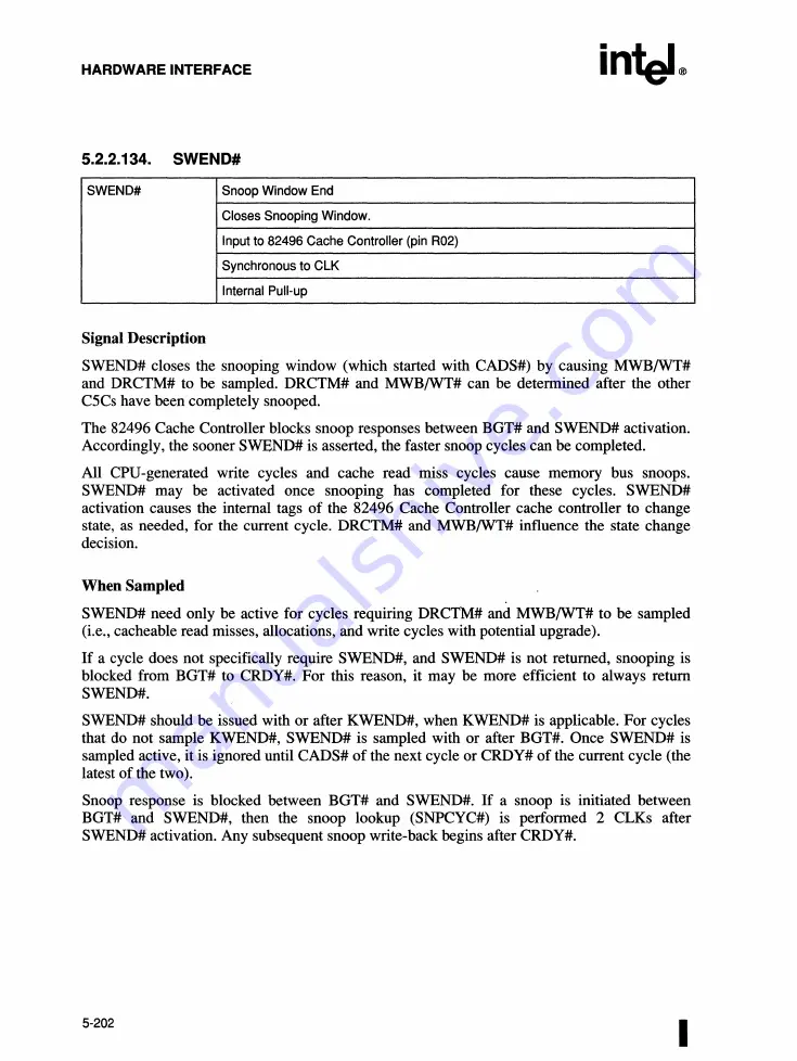 Intel 82491 CACHE SRAM User Manual Download Page 327