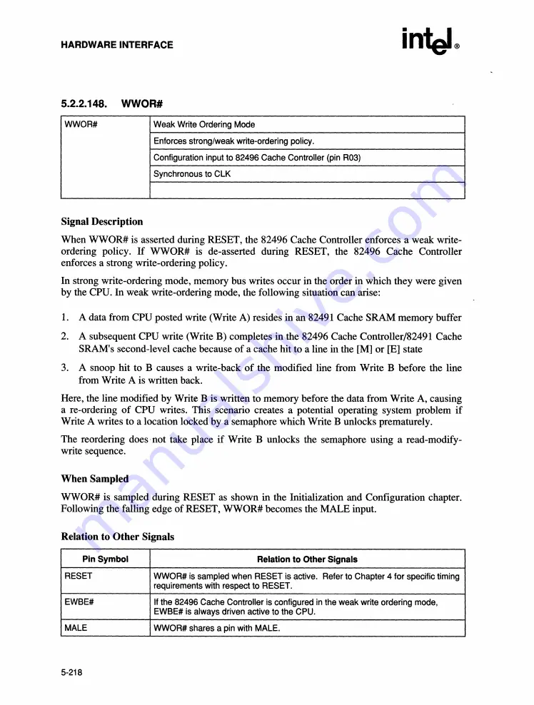 Intel 82491 CACHE SRAM User Manual Download Page 343