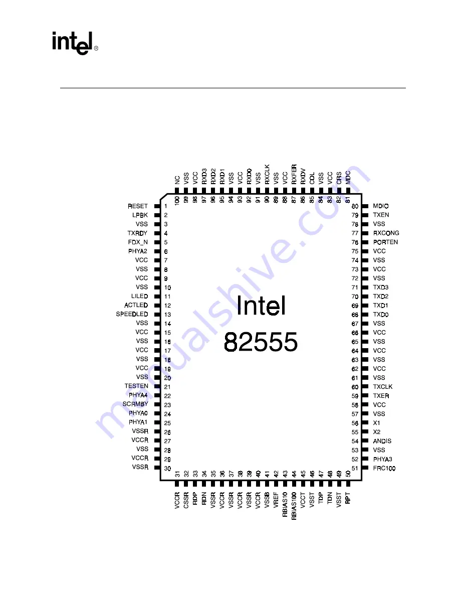 Intel 82555 Datasheet Download Page 11