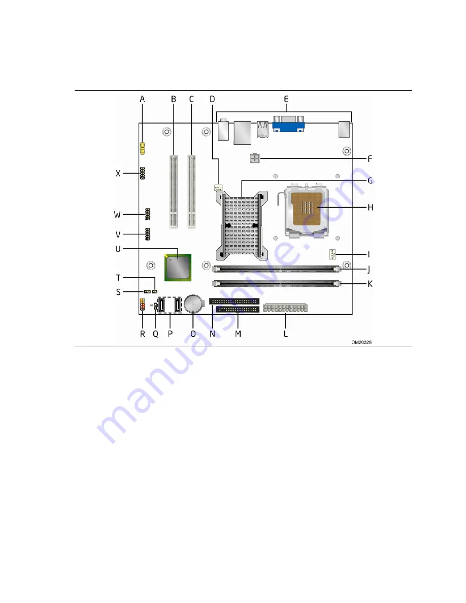 Intel BLKD945GCPE - LGA775 1066FSB 2DDR2 2GB Audio Video Lan mATX 10Pack Motherboard Скачать руководство пользователя страница 12