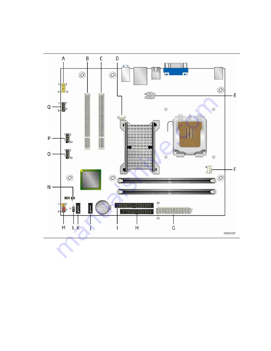 Intel BLKD945GCPE - LGA775 1066FSB 2DDR2 2GB Audio Video Lan mATX 10Pack Motherboard Technical Product Specification Download Page 38