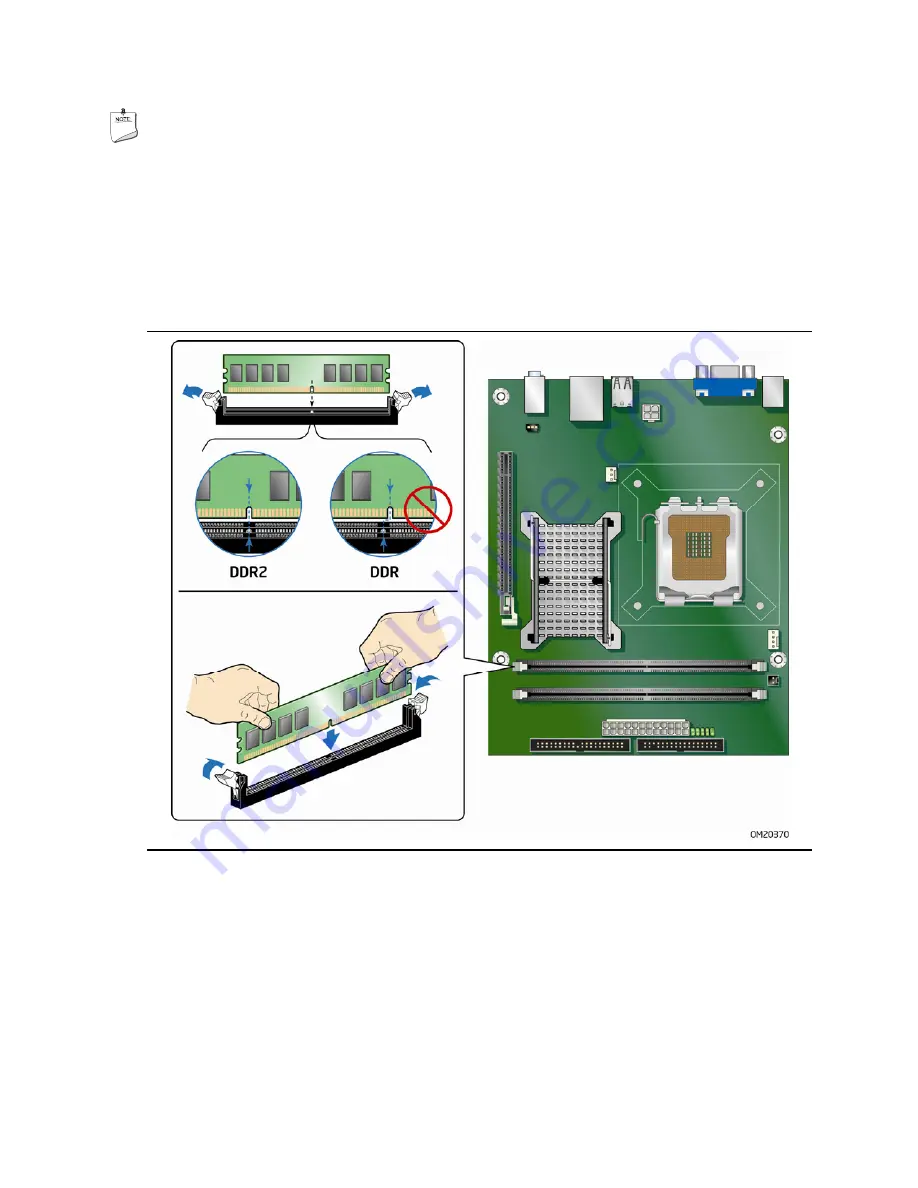 Intel BLKDG31PR - 1333FSB DDR2 800 Audio Lan 4SATA uATX 10Pack Motherboard Product Manual Download Page 38