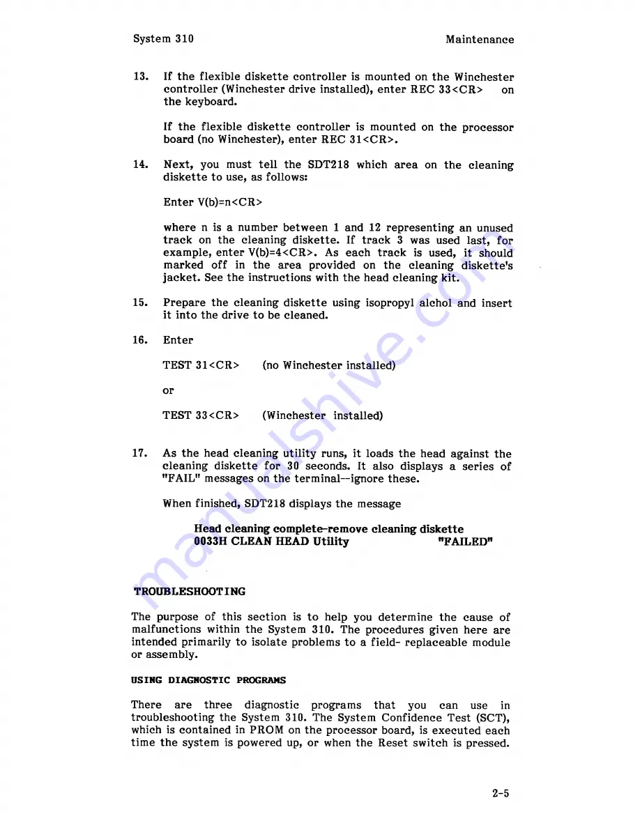 Intel System 310 Hardware Maintenance Manual Download Page 35