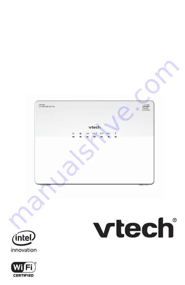 Intel VTech VNT846 User Manual Download Page 1