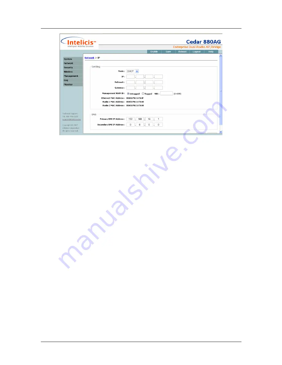 Intelicis Cedar 880AG User Manual Download Page 30