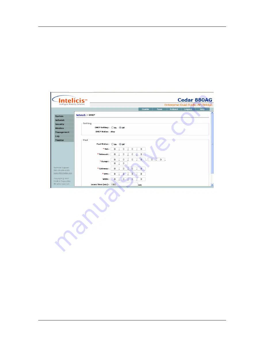 Intelicis Cedar 880AG User Manual Download Page 33