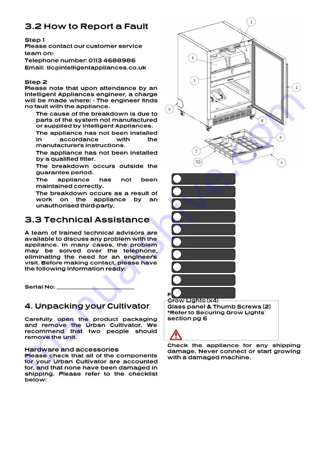 Intelligent Appliances Urban Cultivator Скачать руководство пользователя страница 5