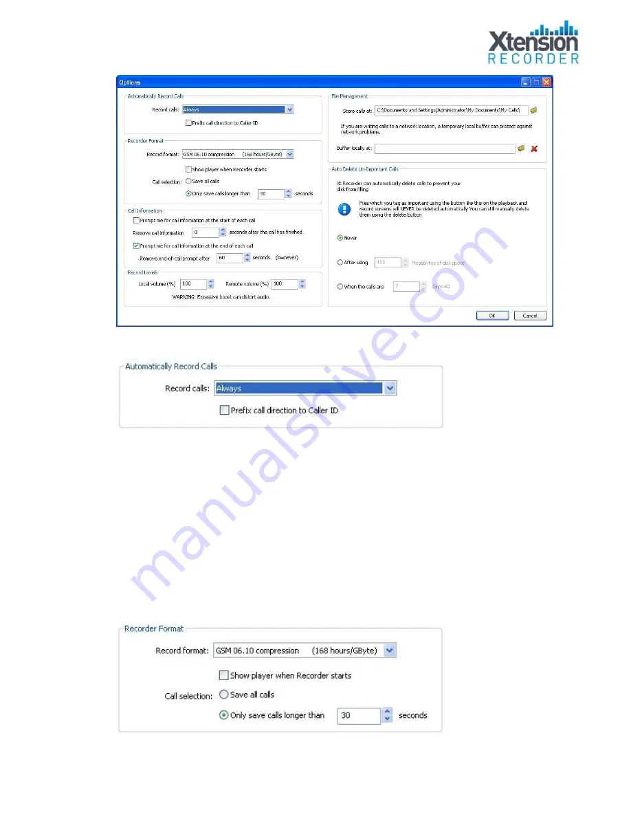 Intelligent Recording Xtension Recorder Universal Adapter 3.0 Скачать руководство пользователя страница 21