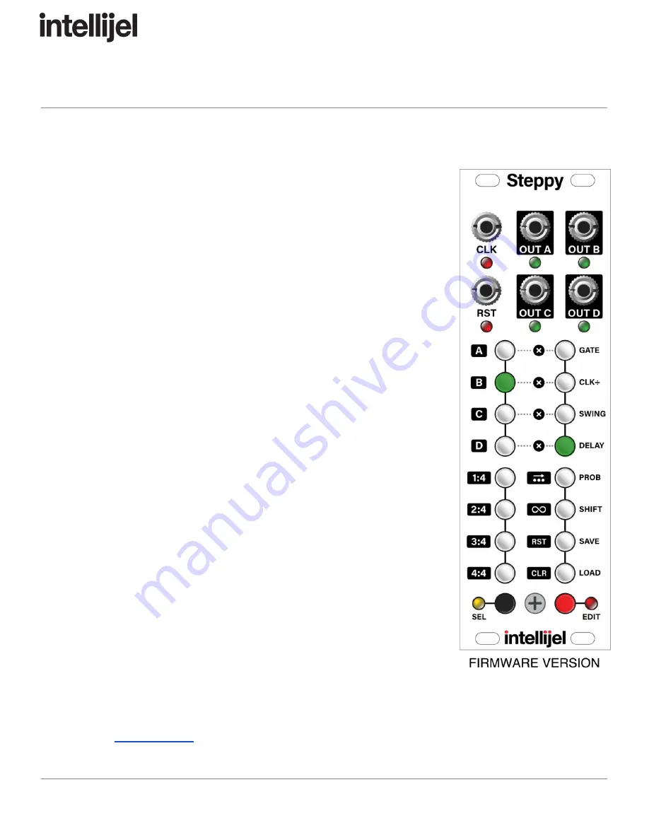 Intellijel Steppy 3U Manual Download Page 36