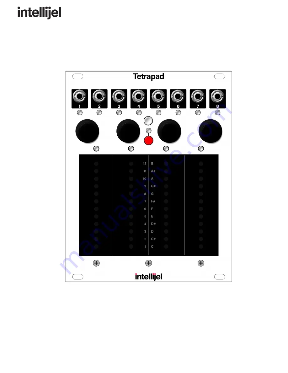 Intellijel Tetrapad Скачать руководство пользователя страница 1