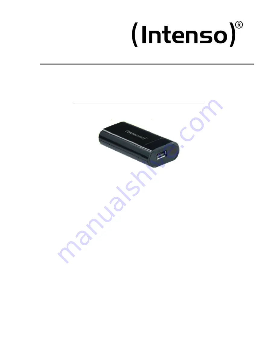 Intenso POWERBANK 5200 Manual Download Page 1