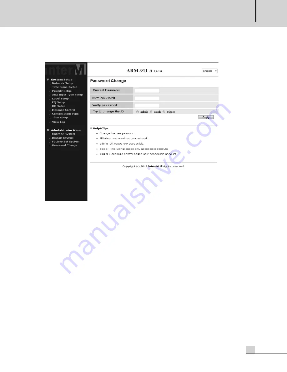 Inter-m ARM-911A Operation Manual Download Page 27