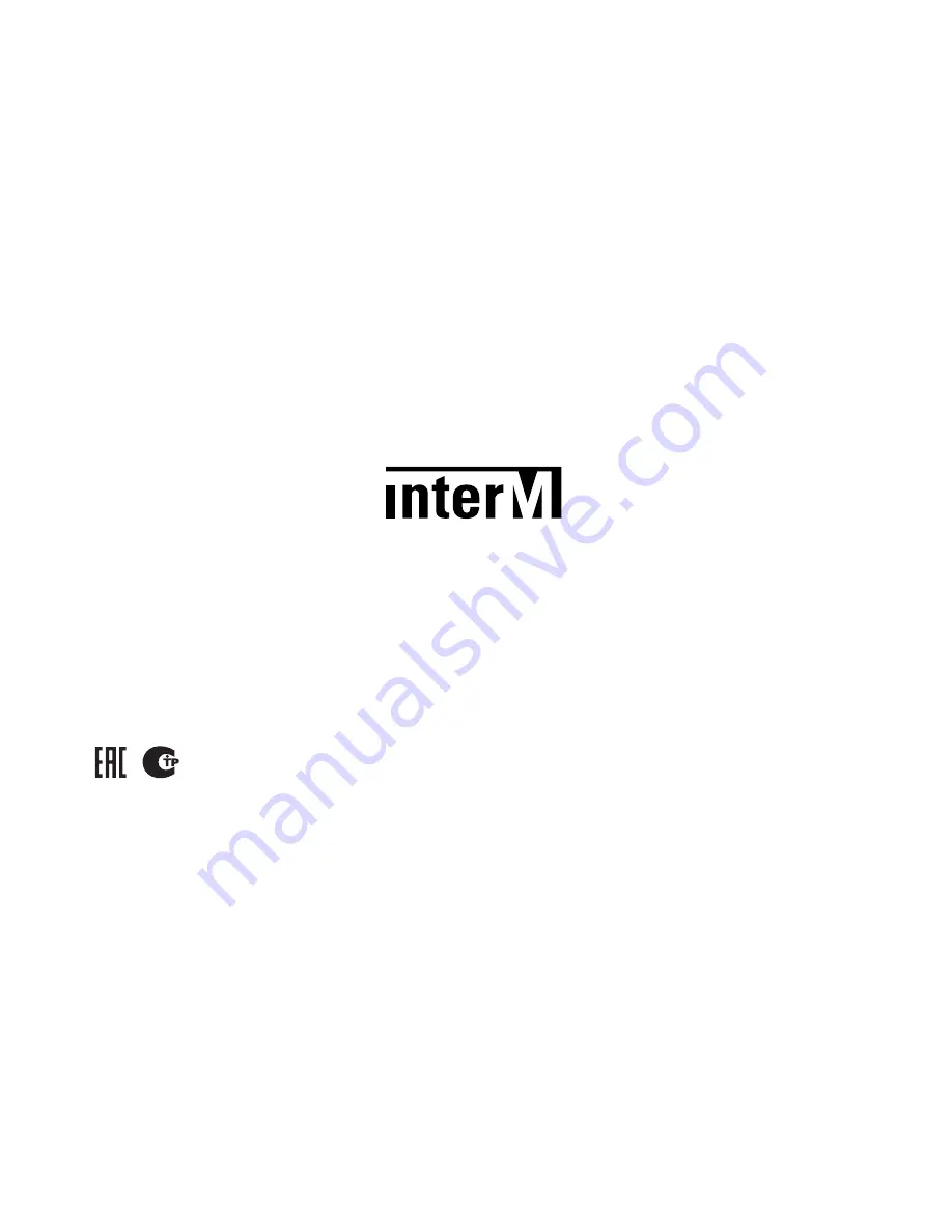 Inter-m DAC-122 Operation Manual Download Page 16