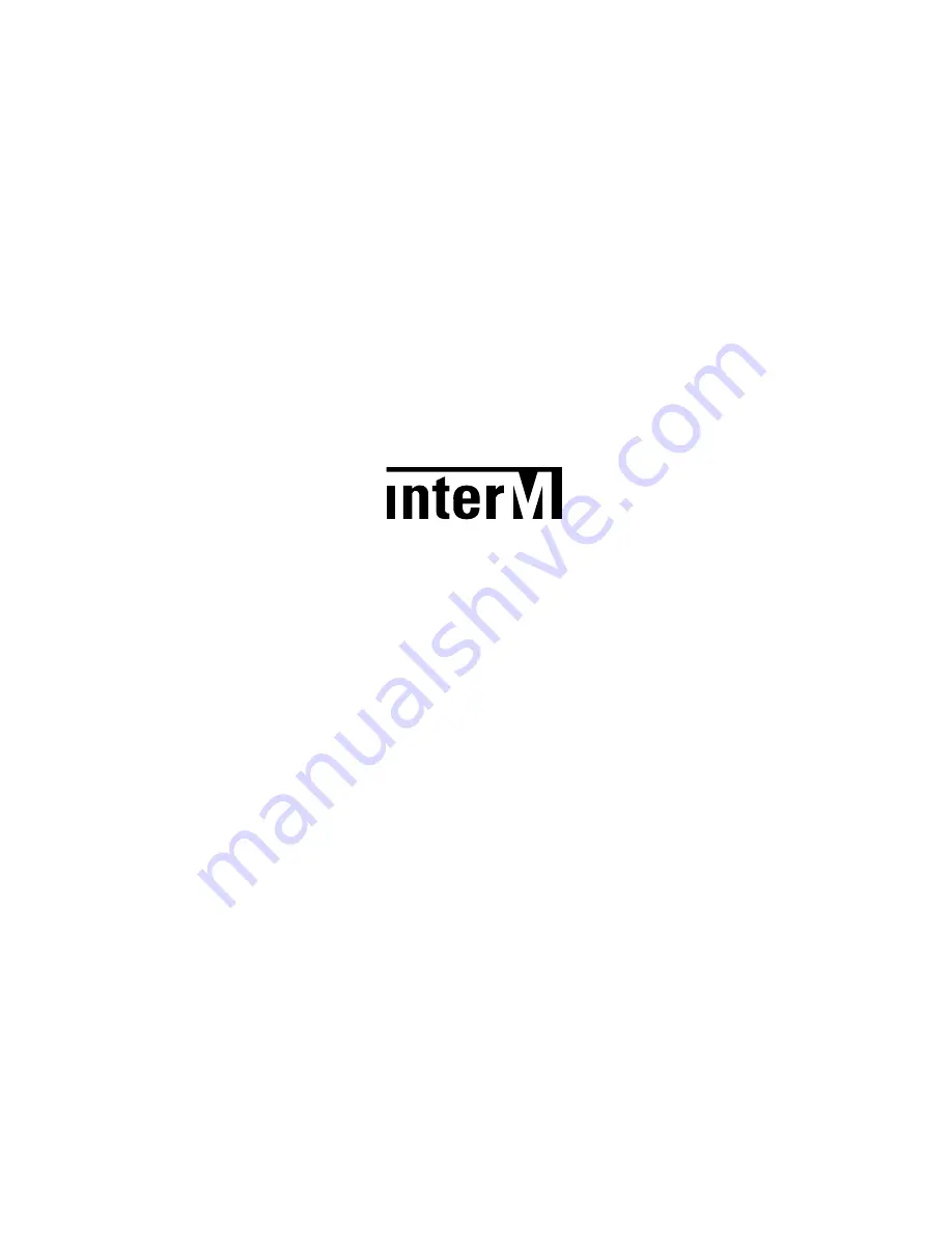 Inter-m OT-4240 Operation Manual Download Page 12