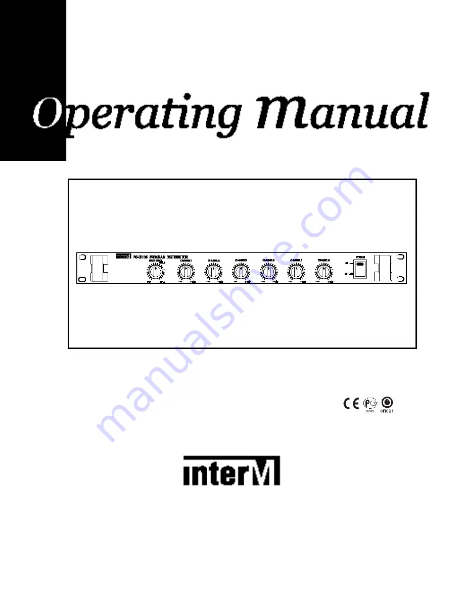 Inter-m PO-9106 Operation Manual Download Page 1