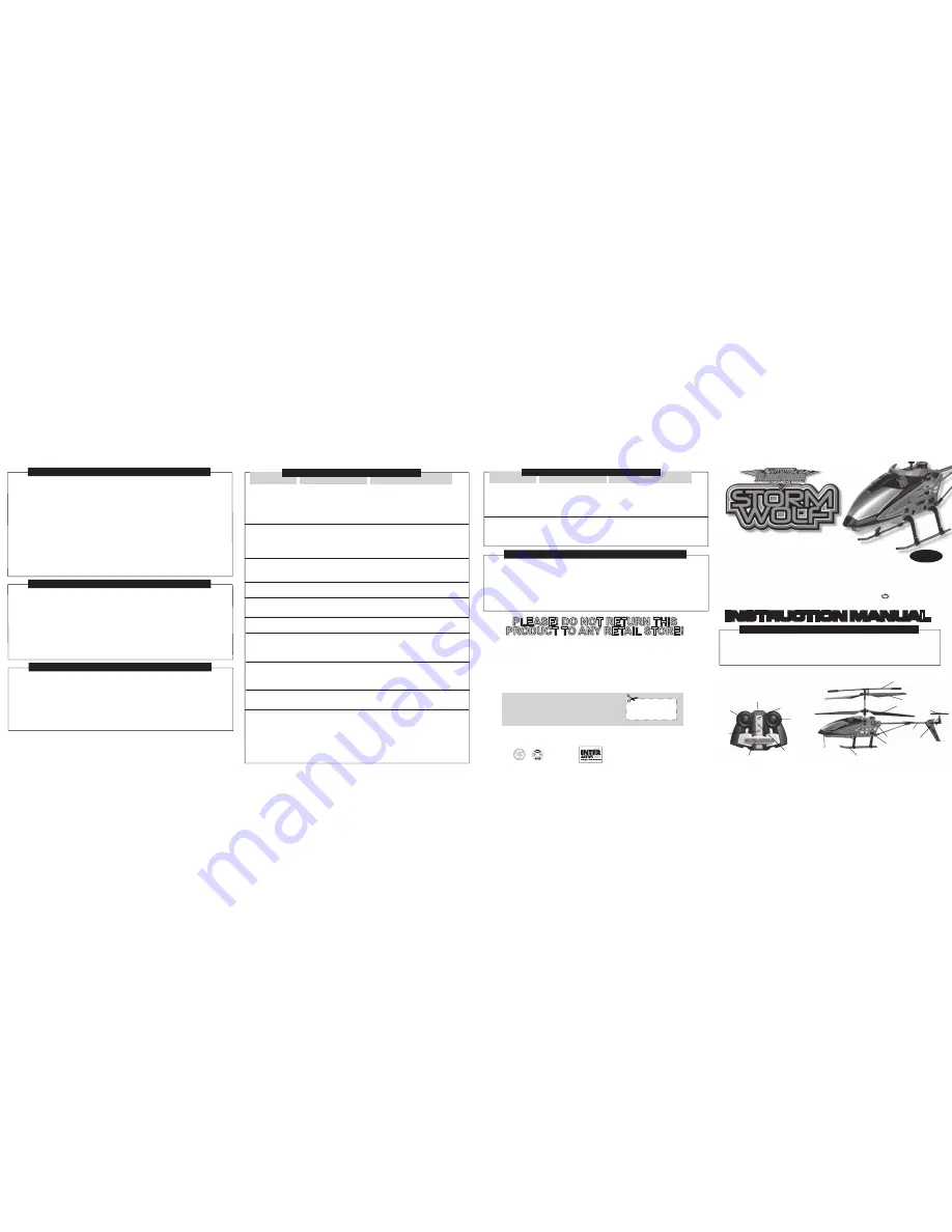 INTERACTIVE TOY CONCEPTS BladeRunner Storm-Wolf Instruction Manual Download Page 1