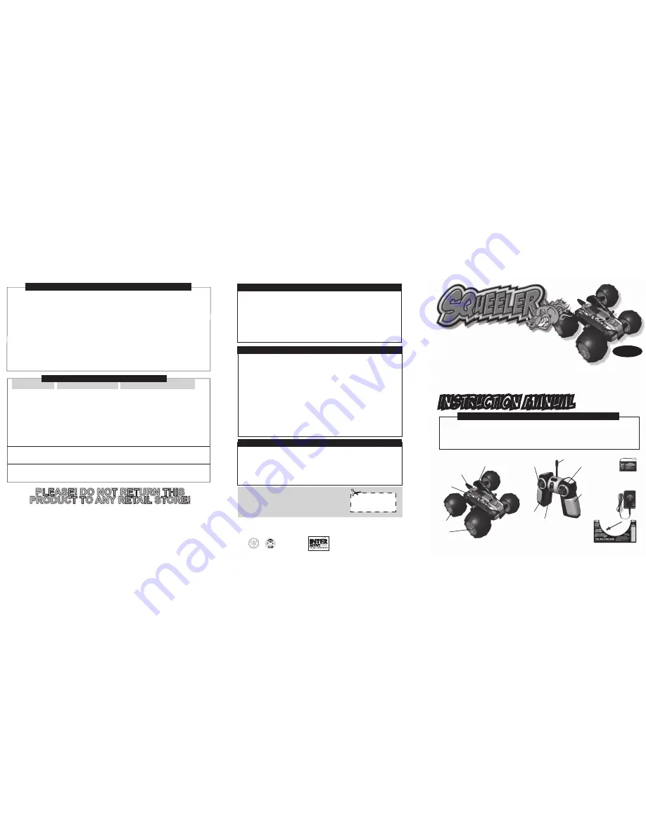 INTERACTIVE TOY CONCEPTS Squeeler Instruction Manual Download Page 1