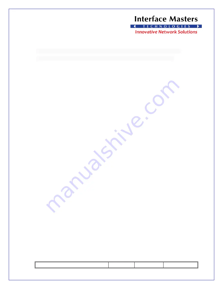 Interface Masters TAHOE 8724 User Manual Download Page 6