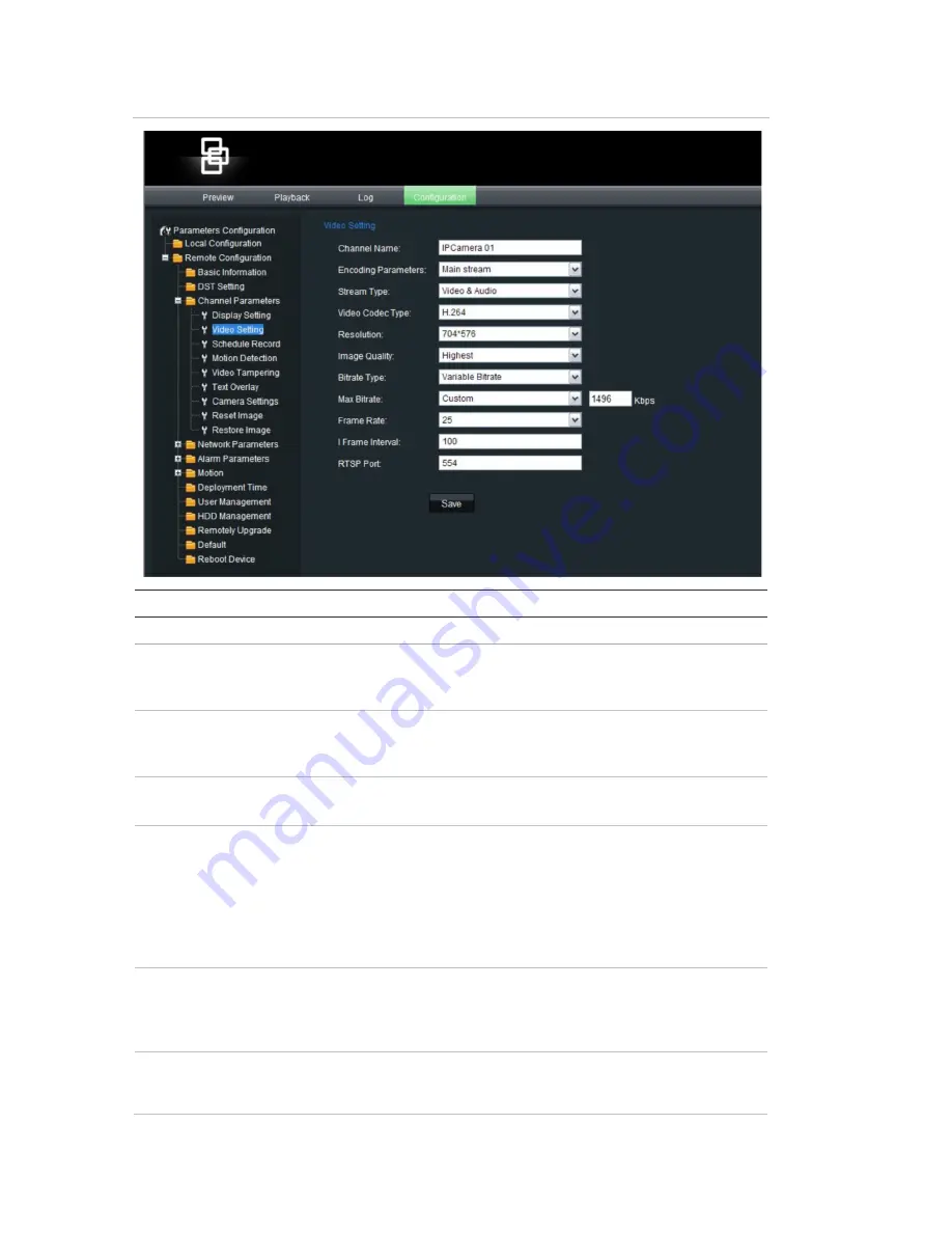 Interlogix UltraView IP PTZ 36X User Manual Download Page 30