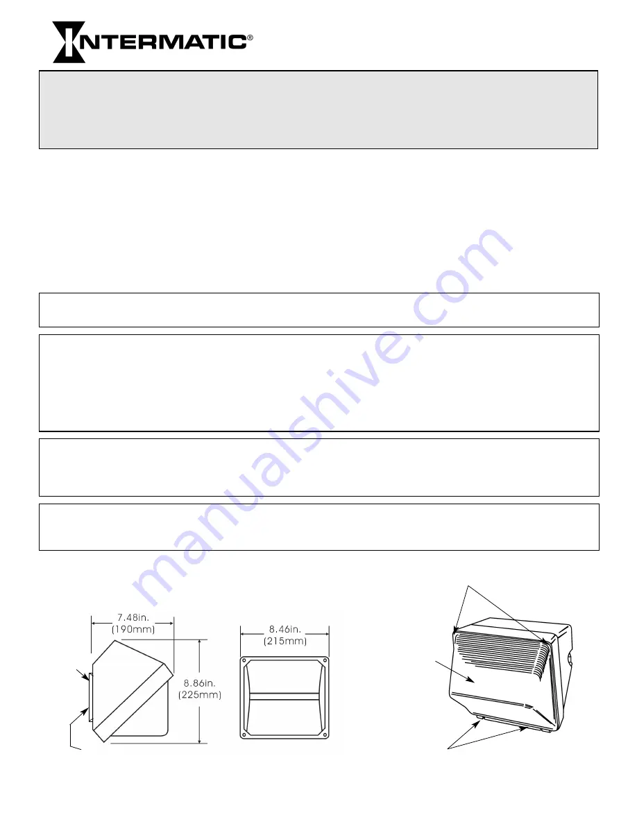 Intermatic WL035HPS Installation Instructions Download Page 1